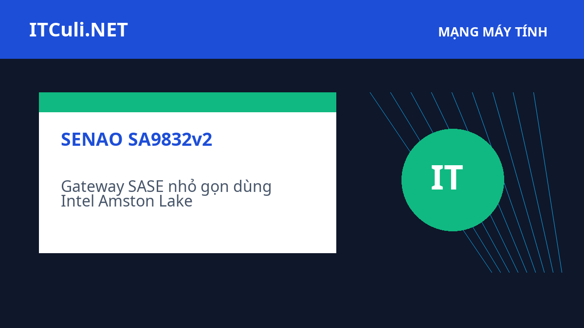 SENAO SA9832v2 - Gateway SASE nhỏ gọn dùng Intel Amston Lake