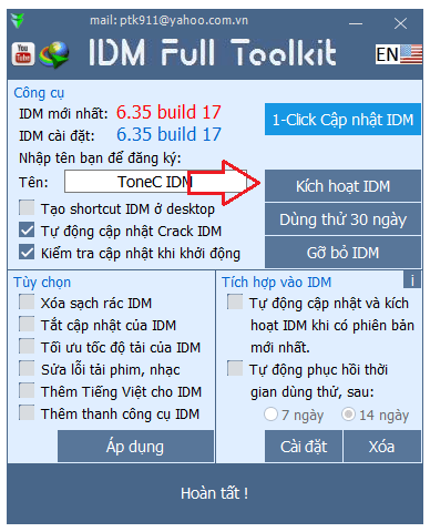 Hướng dẫn tải và cài đặt IDM v6.41.20