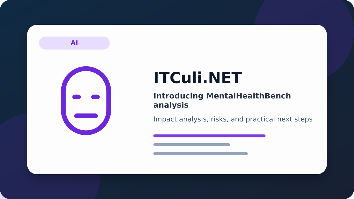 Introducing MentalHealthBench impact analysis