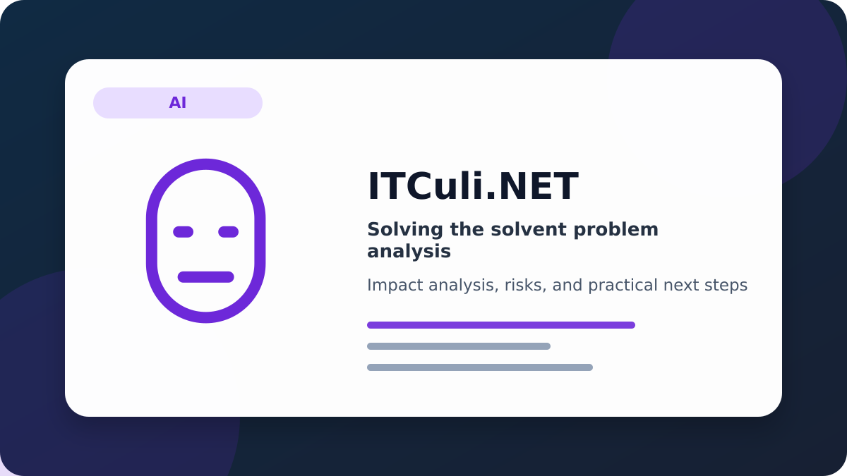Solving solvent impact analysis