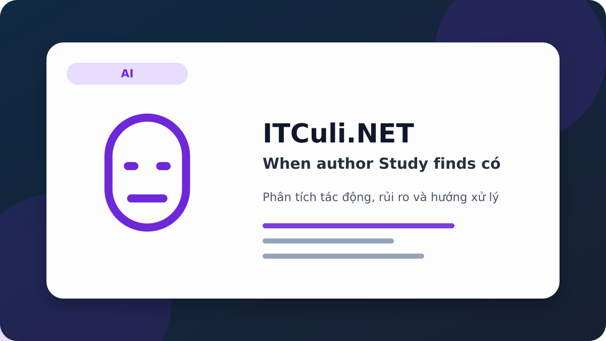 When author Study finds phân tích tác động