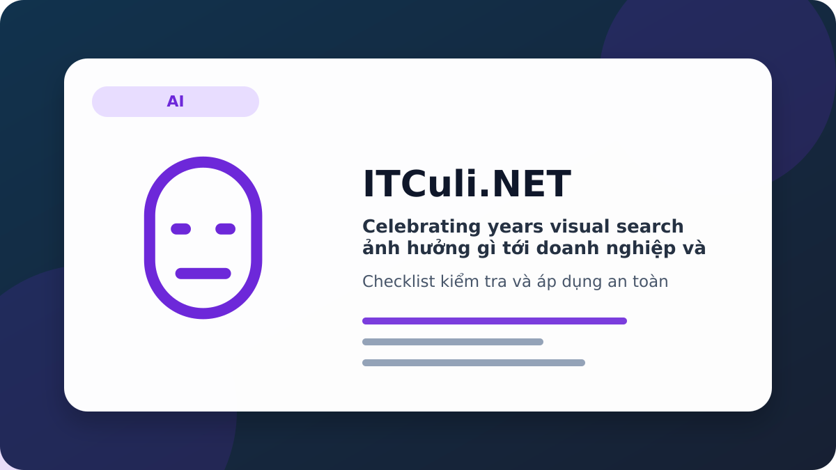 Celebrating years visual search checklist xử lý
