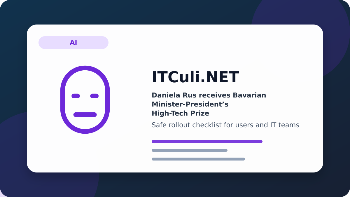 Daniela Rus checklist
