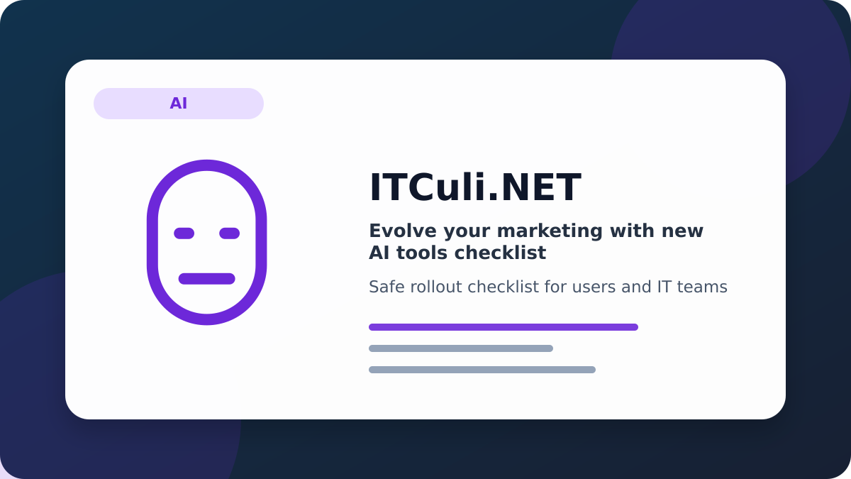 Evolve your checklist