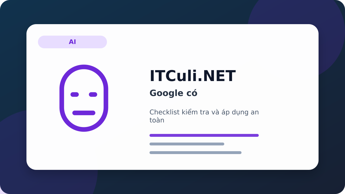 Google checklist xử lý
