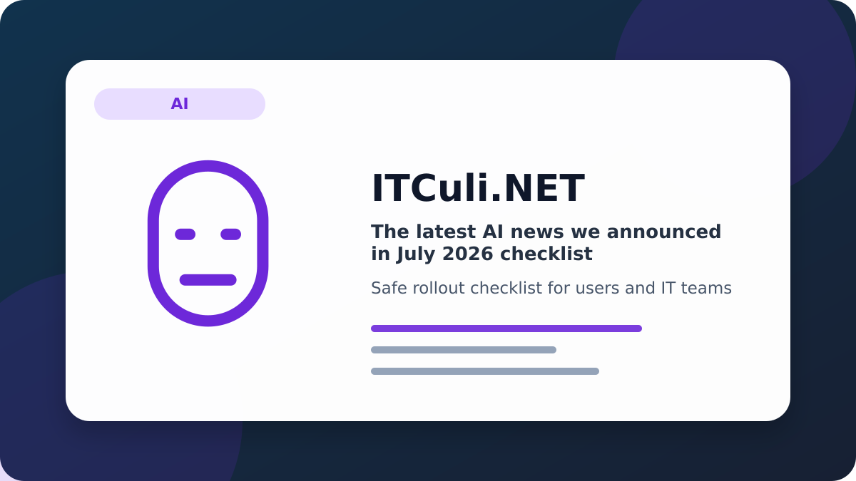 latest news checklist