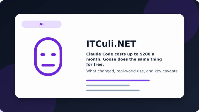 Claude Code costs up to $200 a month. Goose does the same thing for free.