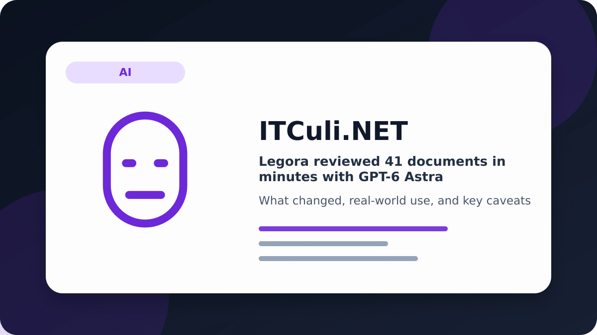 Legora reviewed 41 documents in minutes with GPT-6 Astra