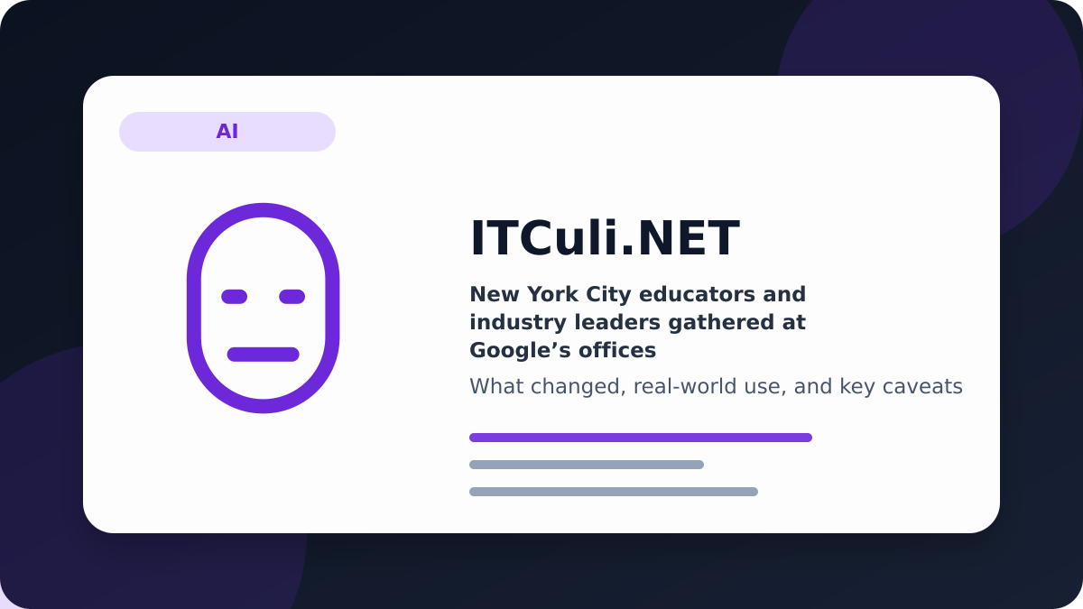 New York City educators and industry leaders gathered at Google’s offices to shape the fut
