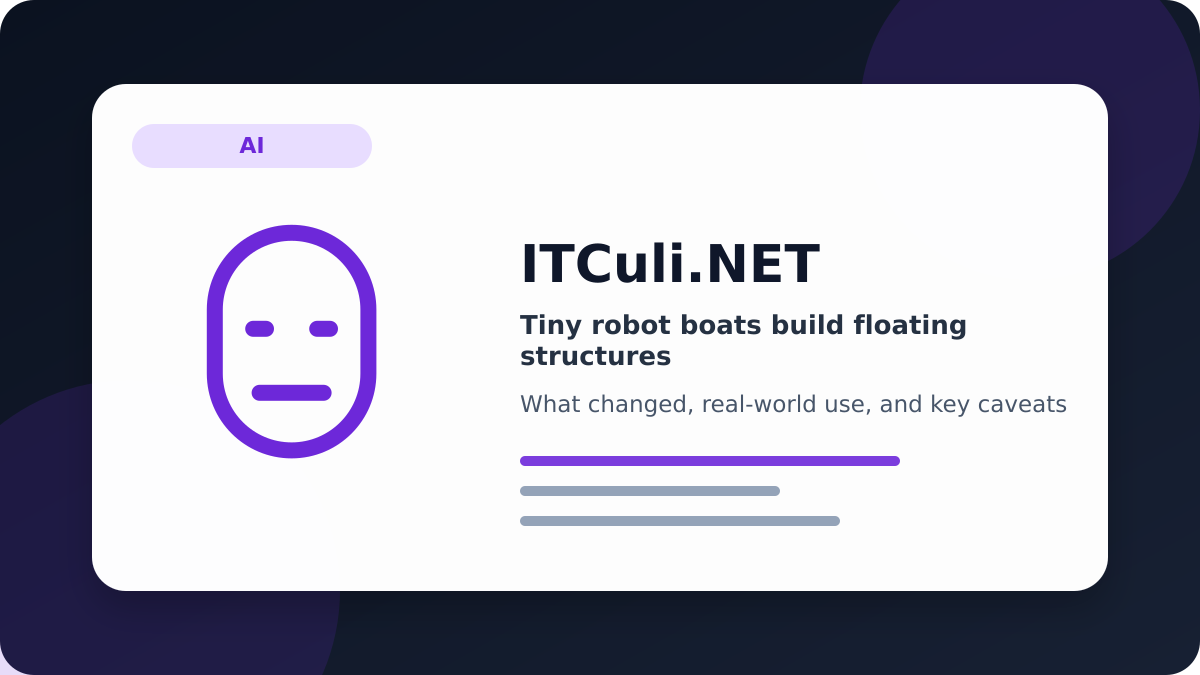 Tiny robot overview