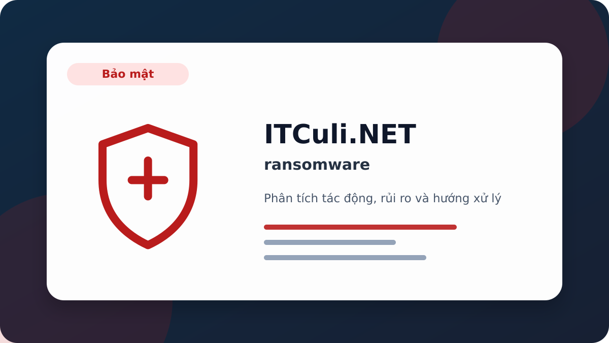 ransomware phân tích tác động