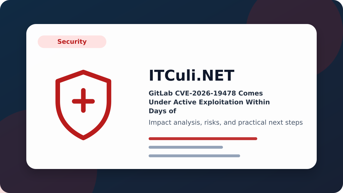 GitLab CVE-2026-19478 impact analysis
