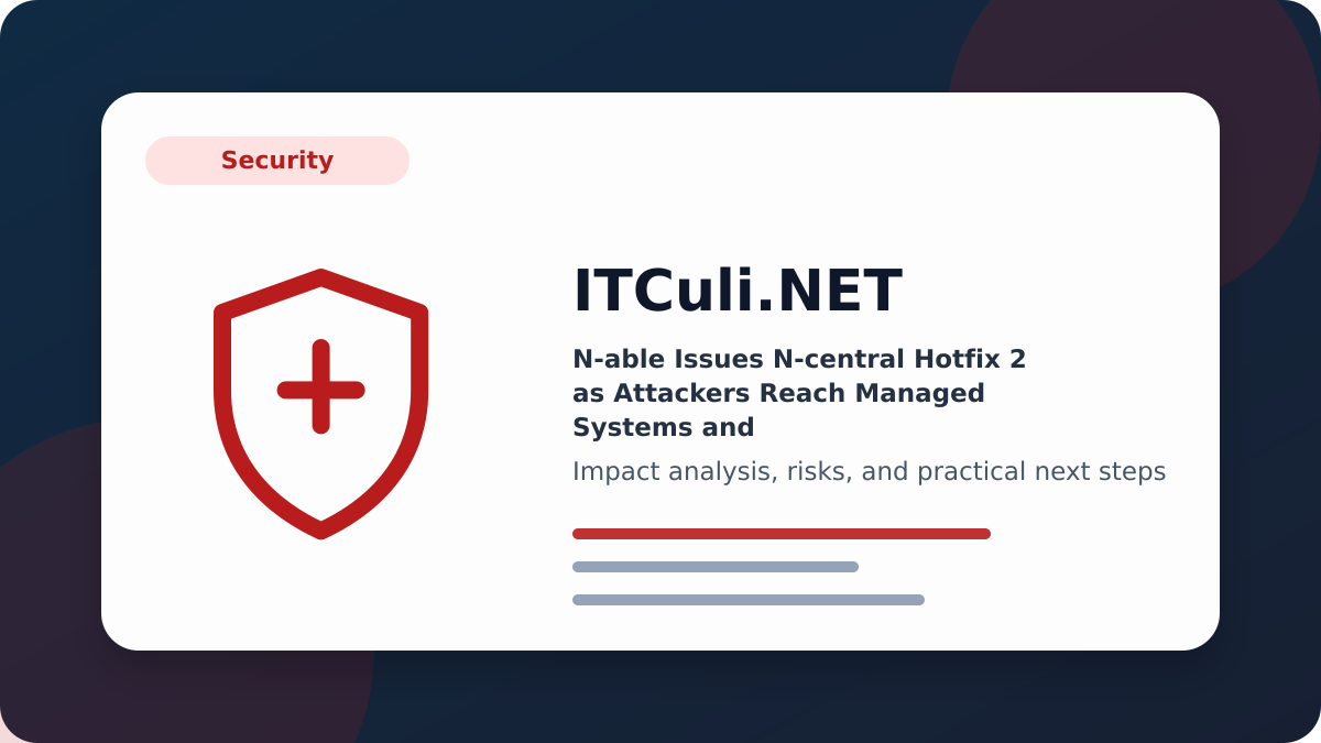 N-able Issues impact analysis