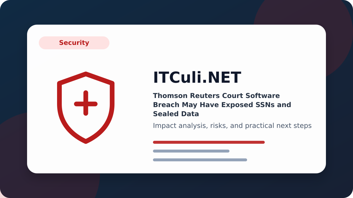 Thomson Reuters impact analysis