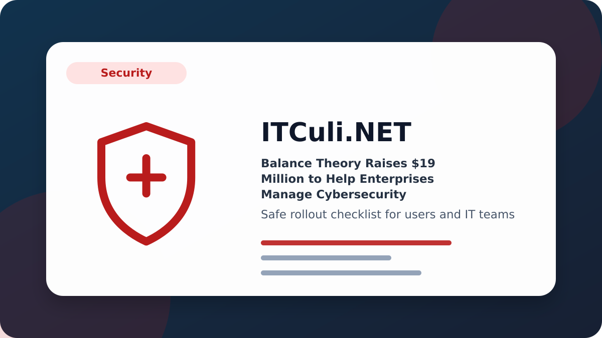 Balance Theory checklist