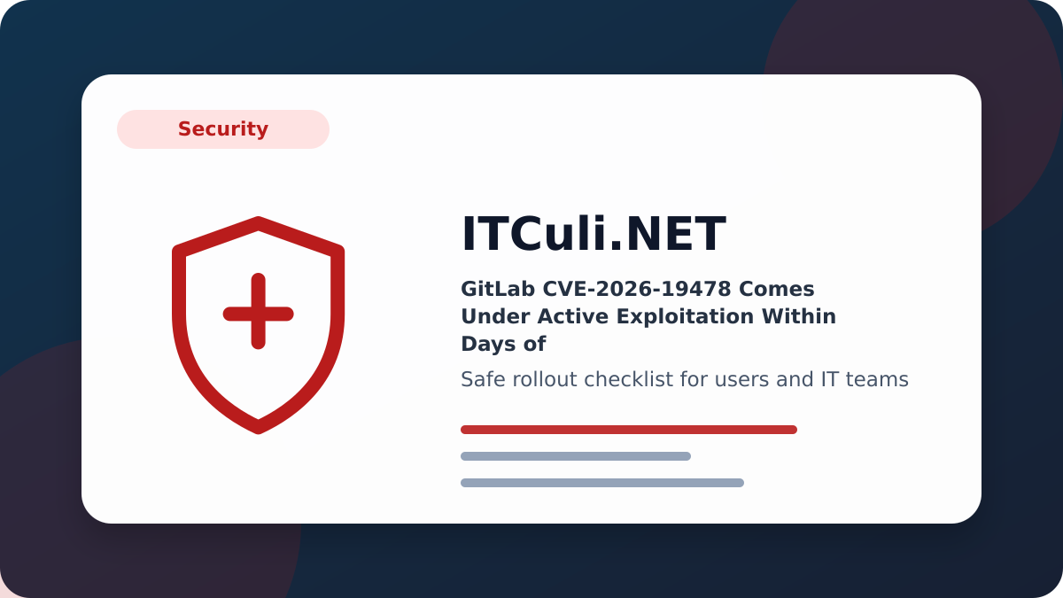 GitLab CVE-2026-19478 checklist