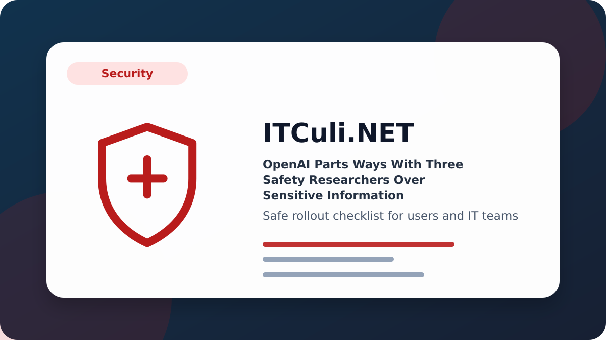OpenAI Parts checklist