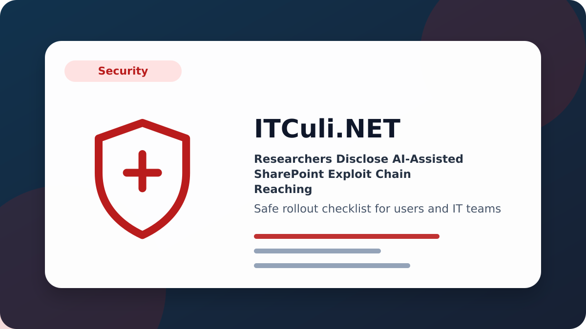 Researchers Disclose checklist
