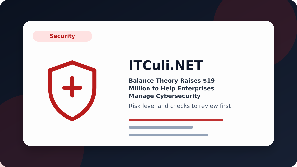 Balance Theory overview