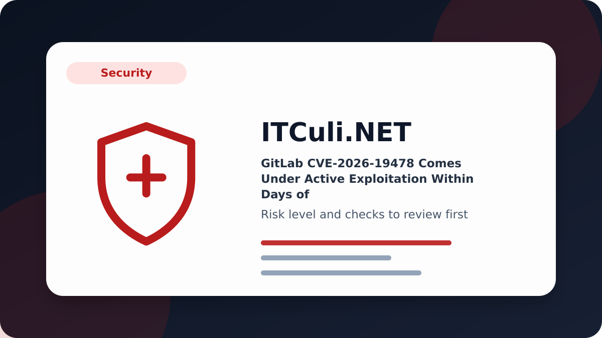 GitLab CVE-2026-19478 overview