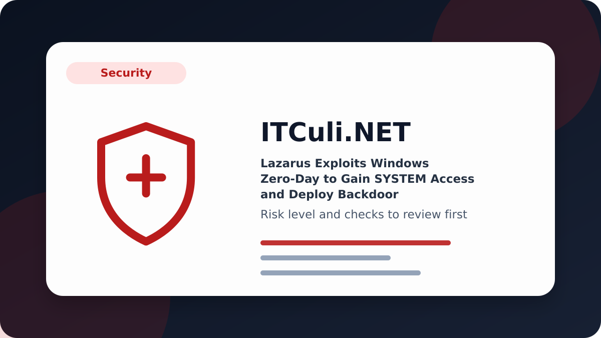 Lazarus Exploits overview