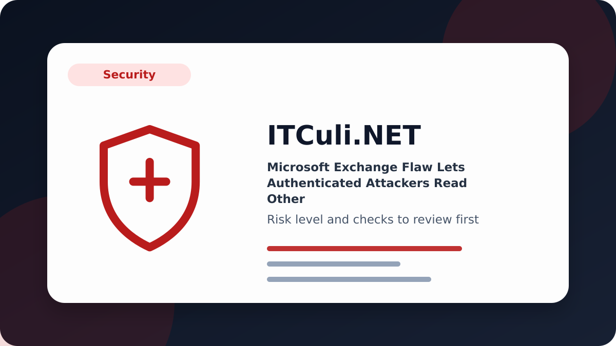 Microsoft Exchange overview