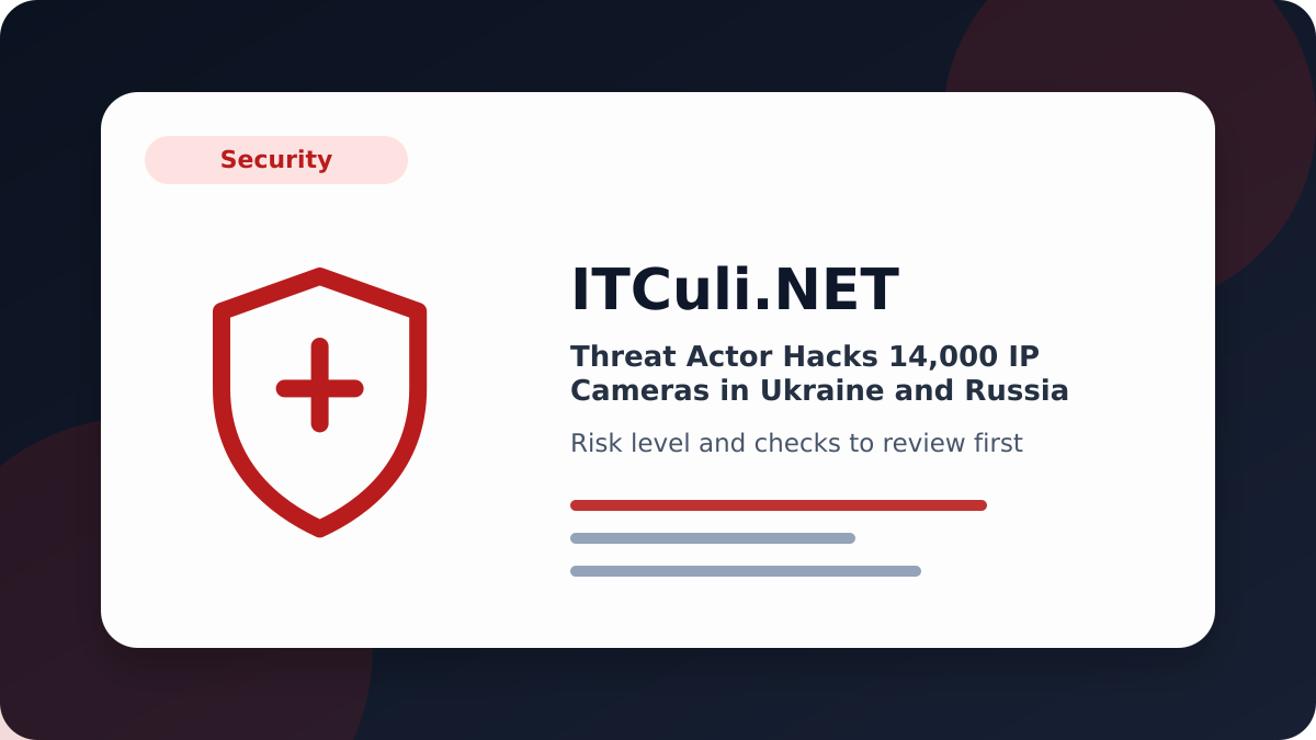 Threat Actor overview