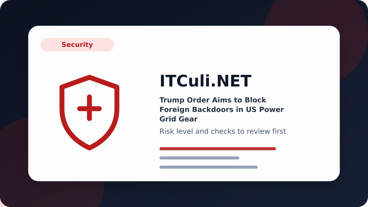 Trump Order overview