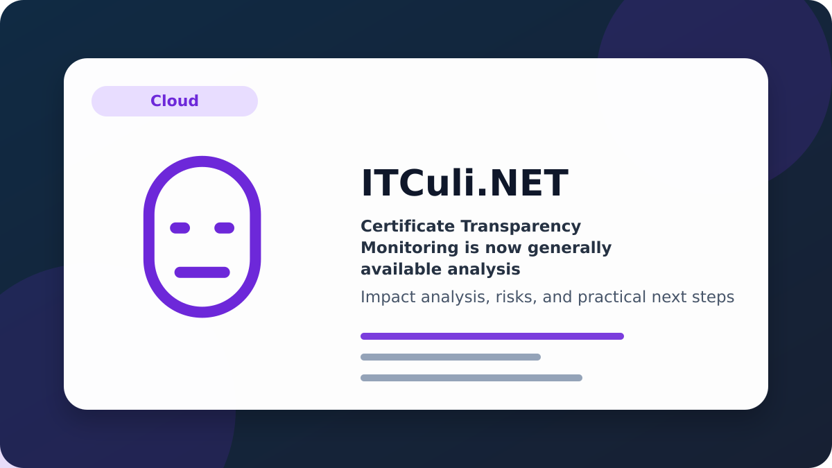 Certificate Transparency impact analysis