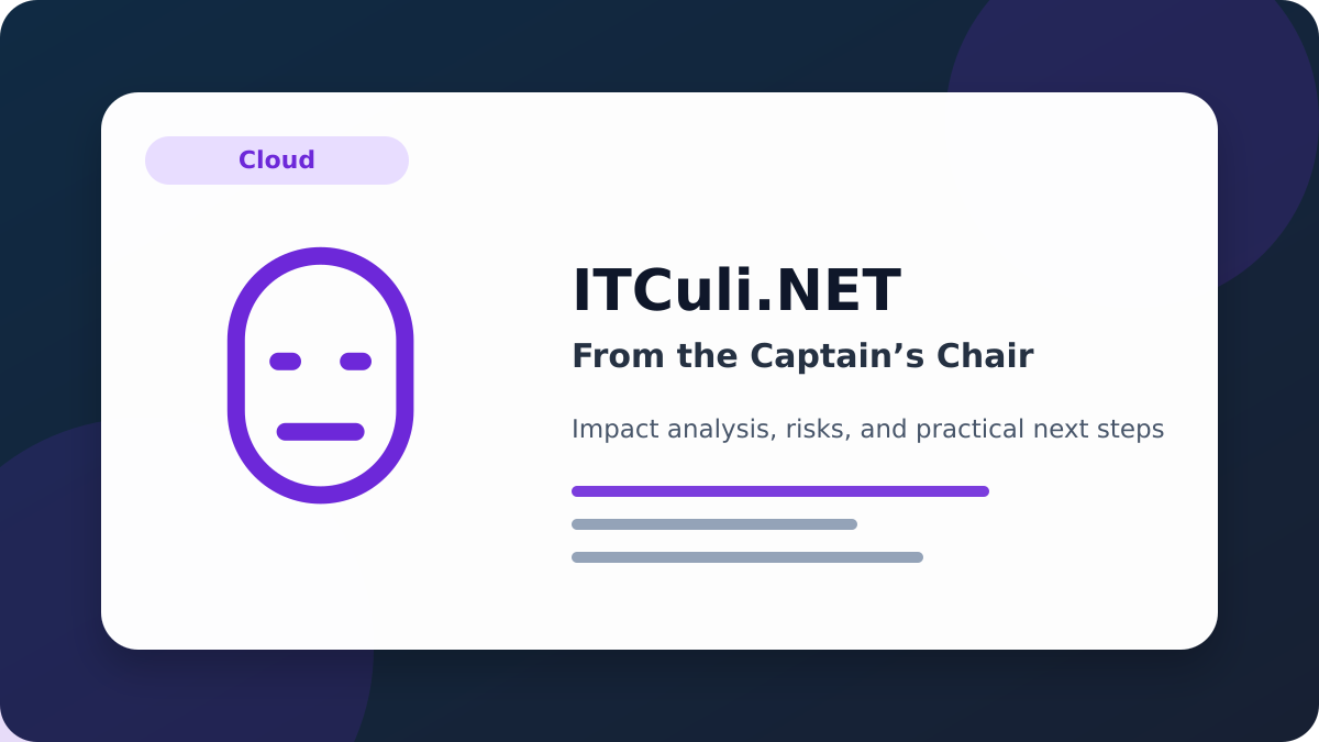 From Captain’s impact analysis