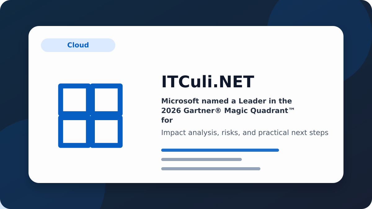 Microsoft named impact analysis