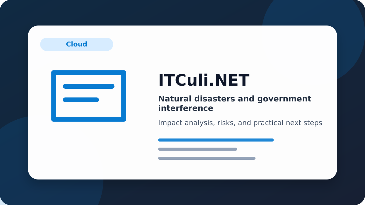 Natural disasters impact analysis