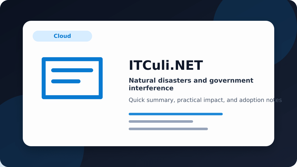 Natural disasters and government interference: examining Q2 2026’s major Internet disrupti
