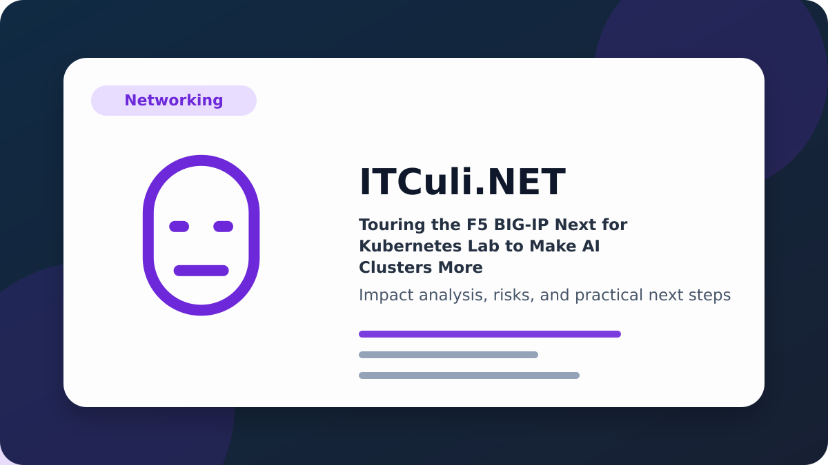 Touring BIG-IP impact analysis