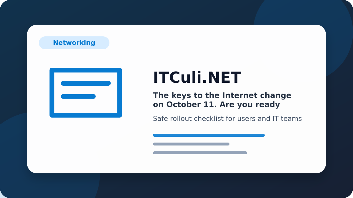 keys Internet checklist