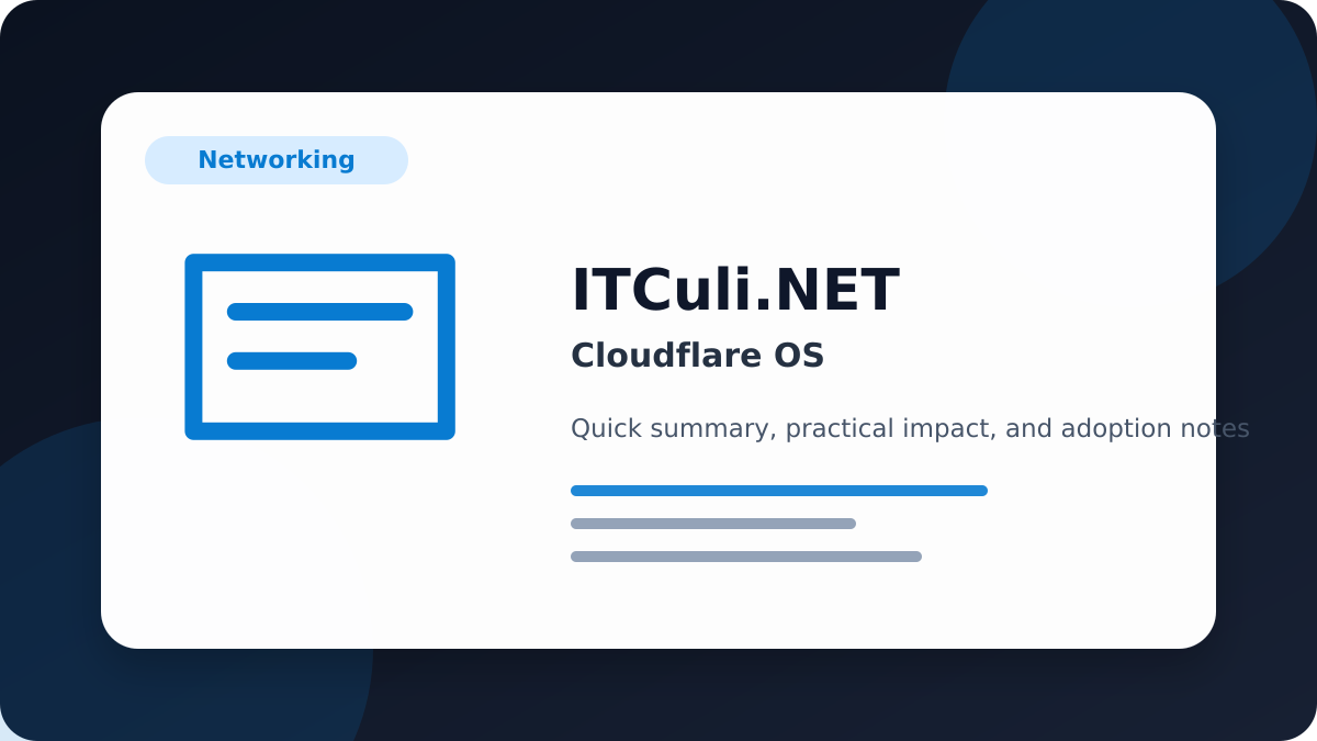 Cloudflare open overview
