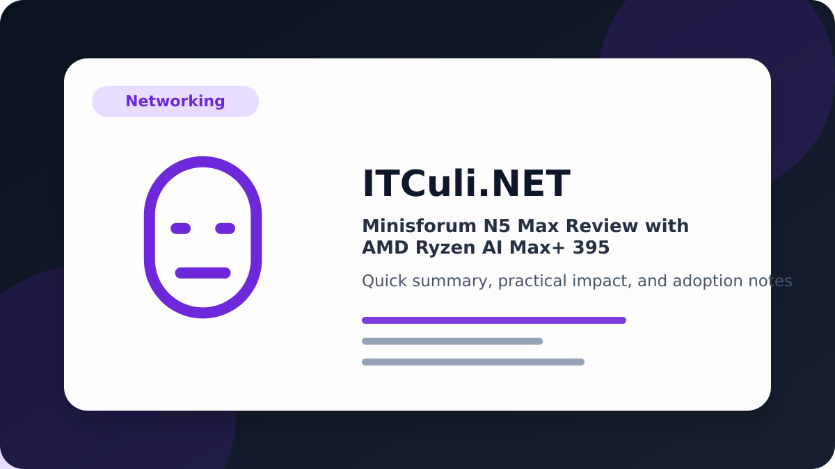 Minisforum Max overview