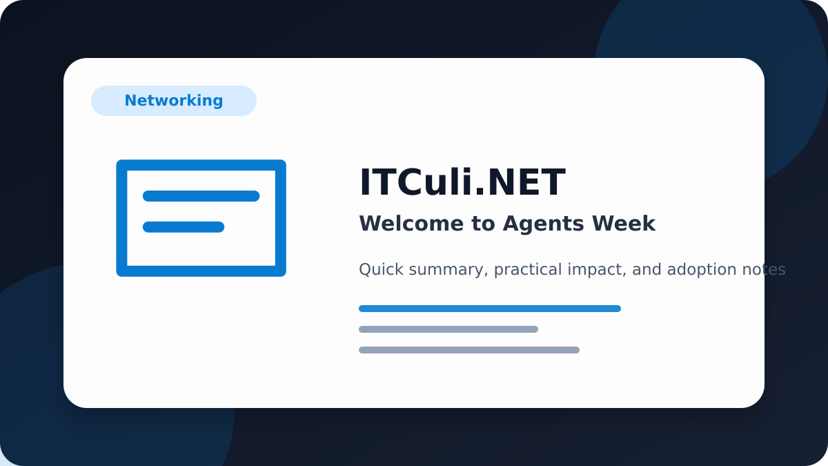 Welcome Agents overview