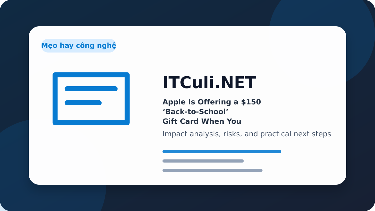 Apple Offering impact analysis
