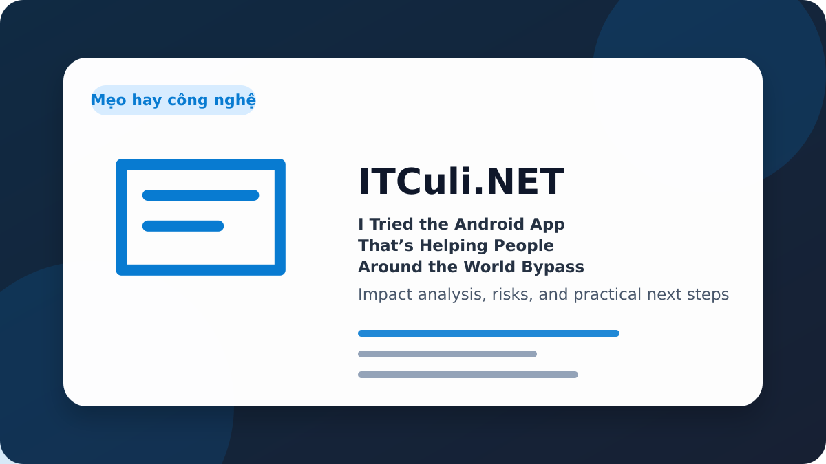 Tried Android impact analysis