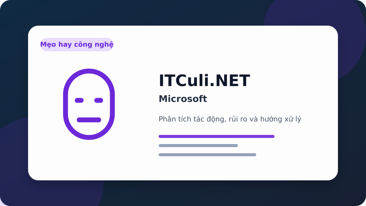 Microsoft phân tích tác động