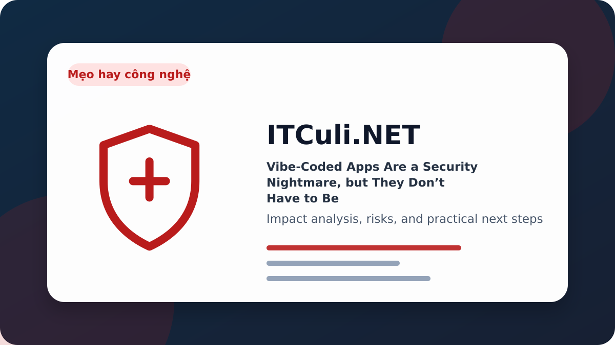 Vibe-Coded Apps impact analysis