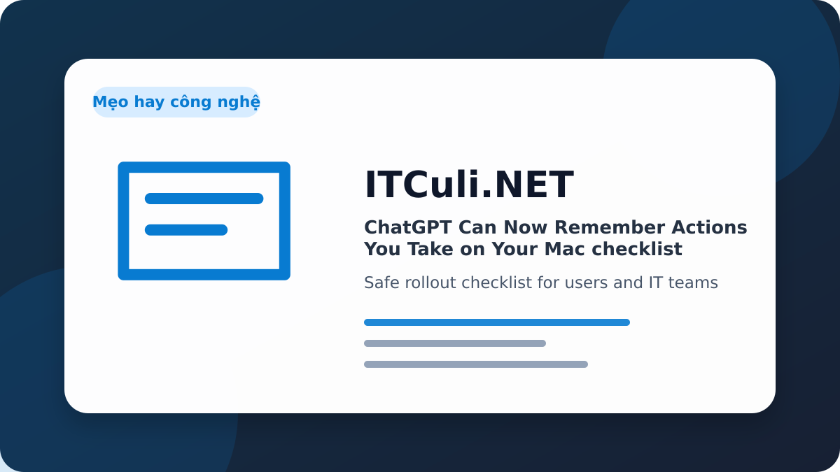 ChatGPT Can checklist