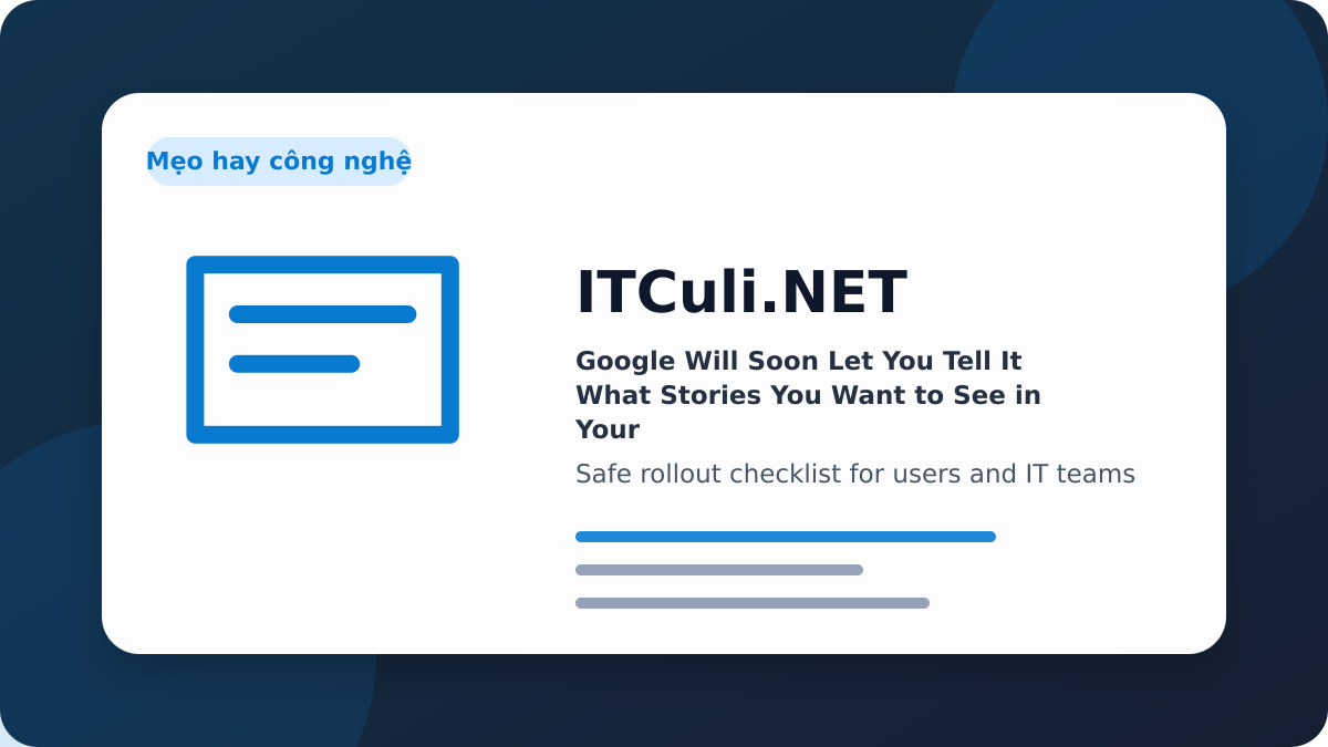 Google Will checklist