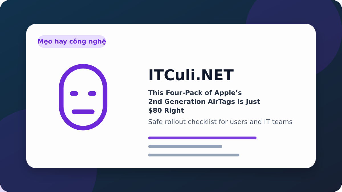 This Four-Pack checklist