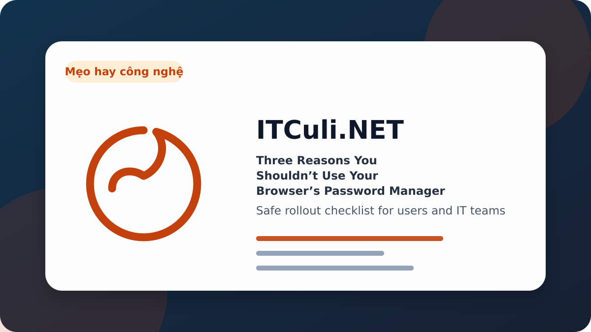 Three Reasons checklist