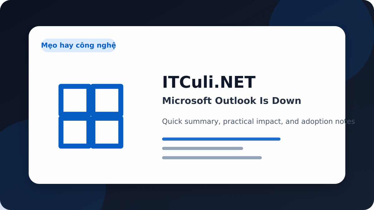Microsoft Outlook Is Down