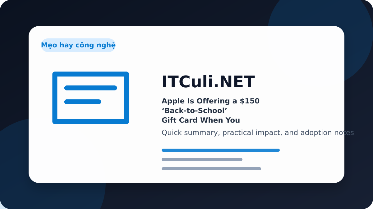 Apple Offering overview
