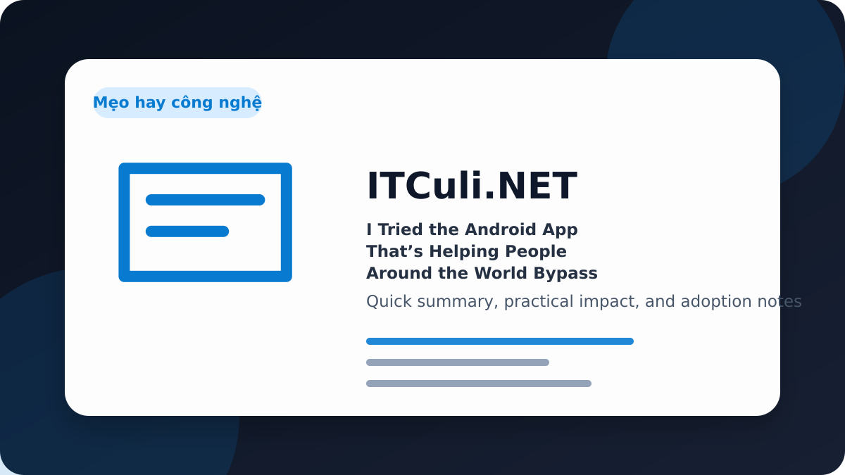 Tried Android overview