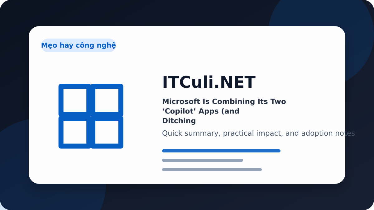 Microsoft Combining overview